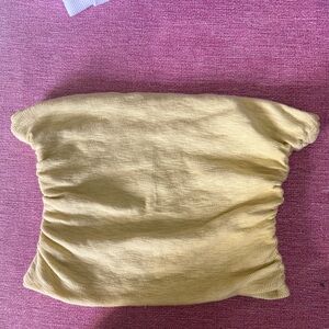 Yellow Free People Strapless Tube Top